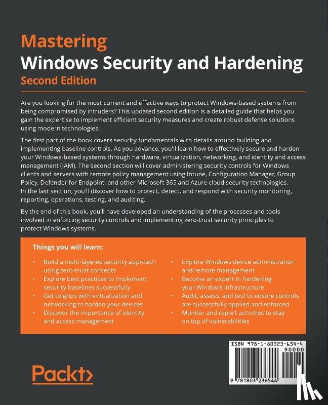 Dunkerley, Mark, Tumbarello, Matt - Mastering Windows Security and Hardening