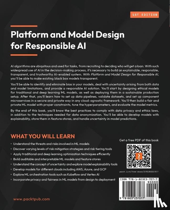Kapoor, Amita, Chatterjee, Sharmistha - Platform and Model Design for Responsible AI