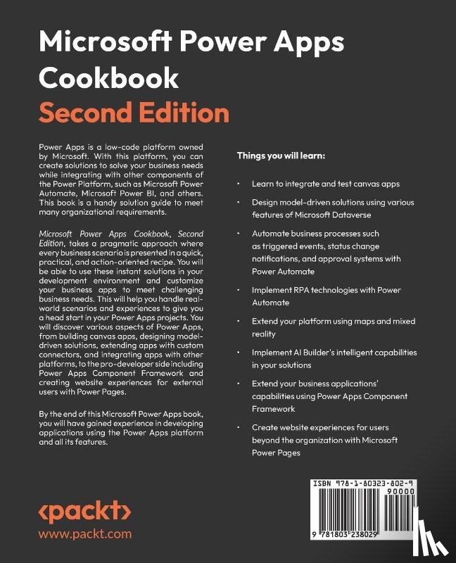Mendoza, Eickhel - Microsoft Power Apps Cookbook -