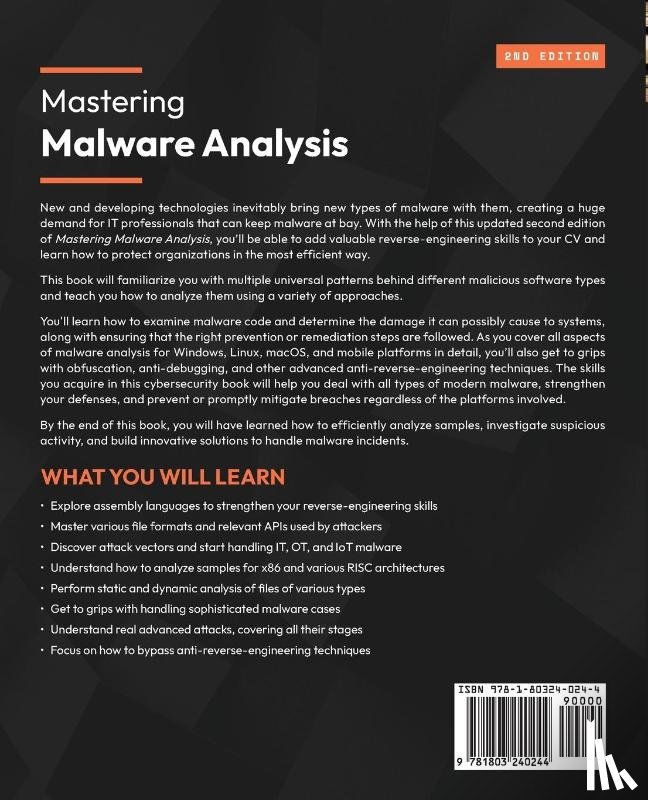 Kleymenov, Alexey, Thabet, Amr - Mastering Malware Analysis