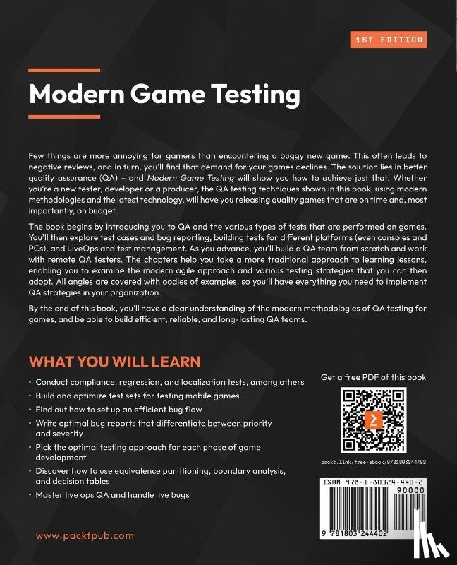 Finska, Nikolina - Modern Game Testing