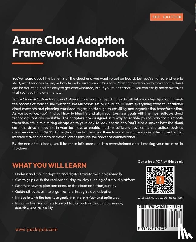 Kovacevic, Sasa, Dempsey, Darren - Azure Cloud Adoption Framework Handbook