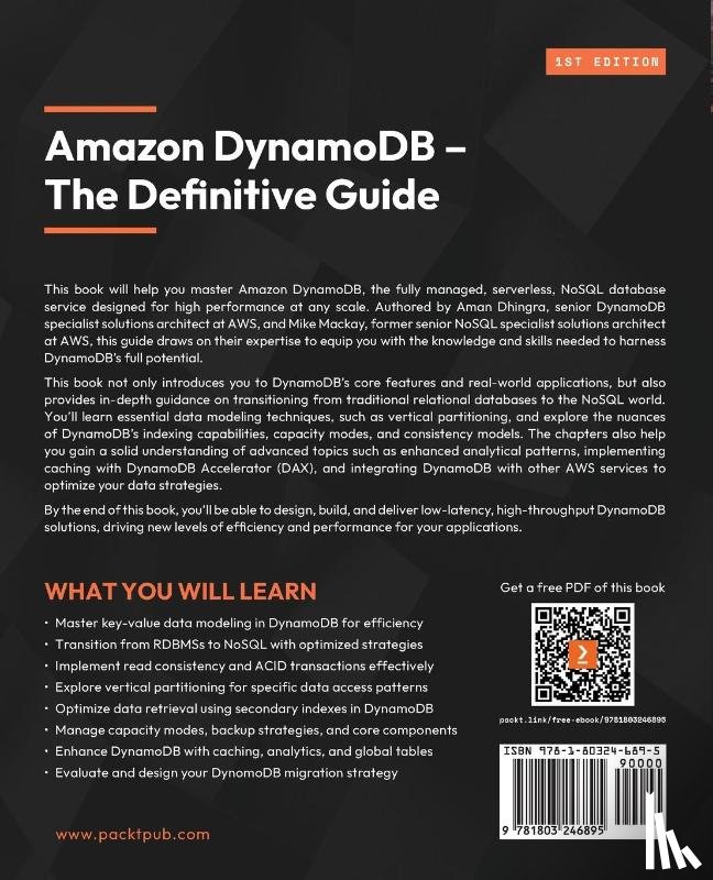 Dhingra, Aman, Mackay, Mike - Amazon DynamoDB - The Definitive Guide