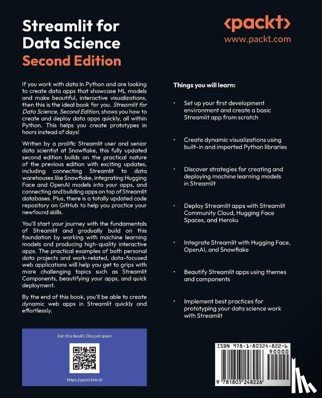 Richards, Tyler - Streamlit for Data Science - Second Edition