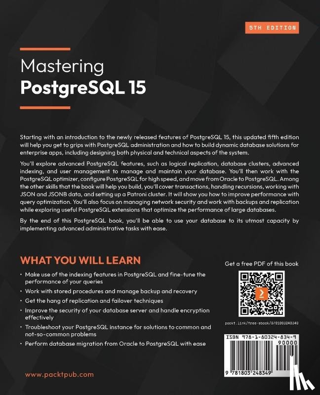 Schonig, Hans-Jurgen - Mastering PostgreSQL 15