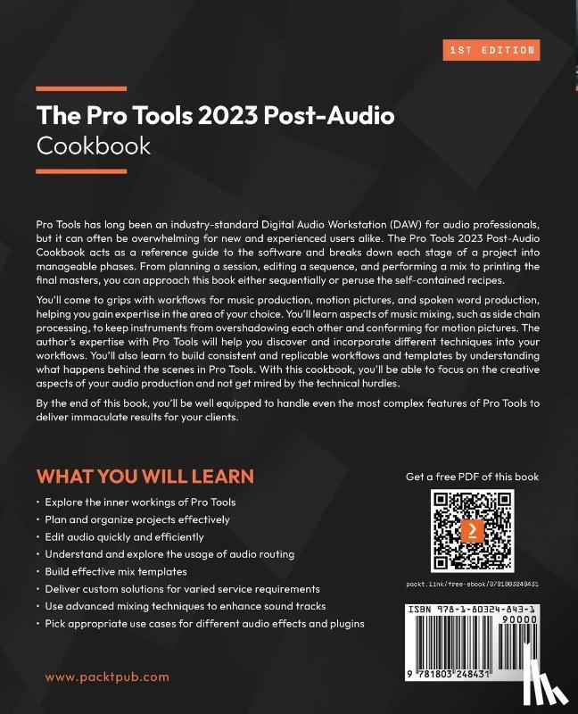 Paternostro, Emiliano - The Pro Tools 2023 Post-Audio Cookbook