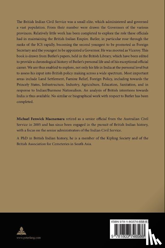 Macnamara, Michael Fenwick - Sir Spencer Harcourt Butler: A Master Governor in British India (1890–1928)