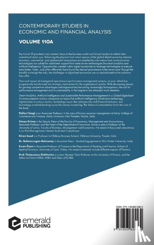  - Smart Analytics, Artificial Intelligence and Sustainable Performance Management in a Global Digitalised Economy