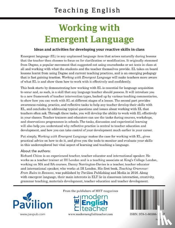 Chinn, Richard, Norrington-Davies, Danny - Working with Emergent Language