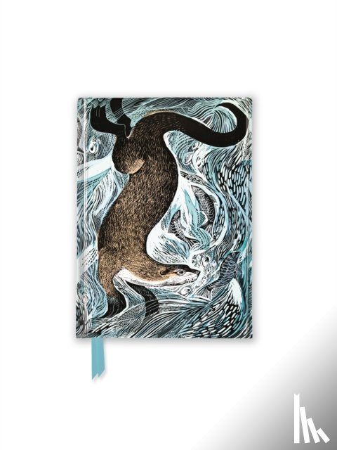 Flame Tree Studio - Angela Harding: Fishing Otter (Foiled Pocket Journal)