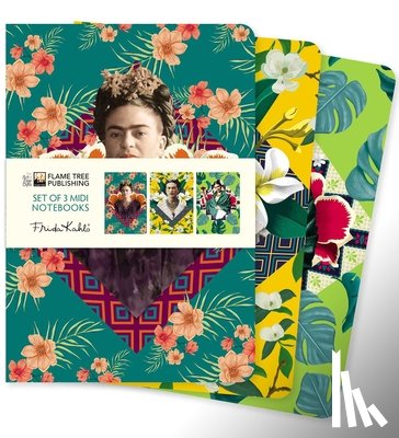 Flame Tree Studio - Frida Kahlo Set of 3 Midi Notebooks
