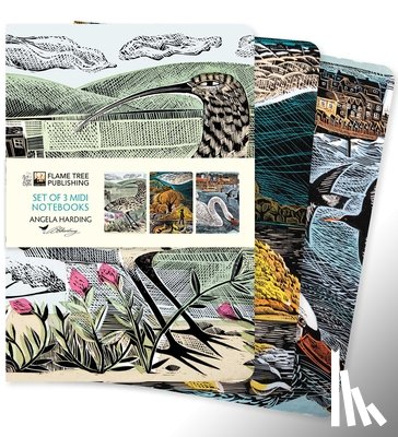 Flame Tree Studio - Angela Harding: Wildlife Set of 3 Midi Notebooks