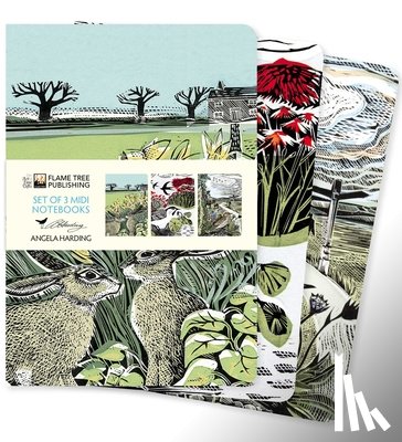 Flame Tree Studio - Angela Harding: Landscapes Set of 3 Midi Notebooks