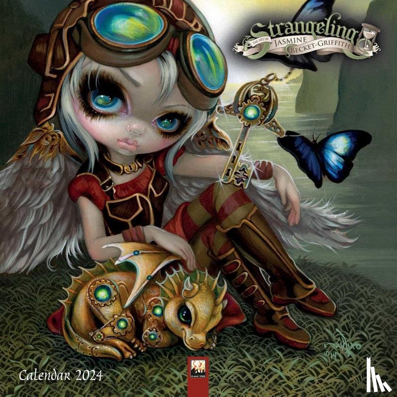 Flame, Tree - Strangeling by Jasmine Becket-Griffith Wall Calendar 2024 (Art Calendar)