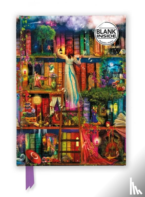 Flame Tree Studio - Aimee Stewart: Treasure Hunt Bookshelves (Foiled Blank Journal)