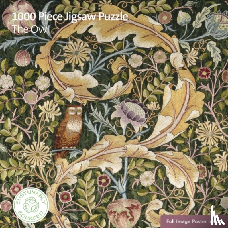 Flame Tree Studio - Adult Sustainable Jigsaw Puzzle V&A: The Owl