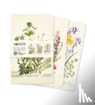 Flame Tree Studio - Royal Botanic Garden Edinburgh Set of 3 Mini Notebooks