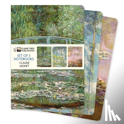 Flame Tree Studio - Claude Monet Set of 3 Standard Notebooks