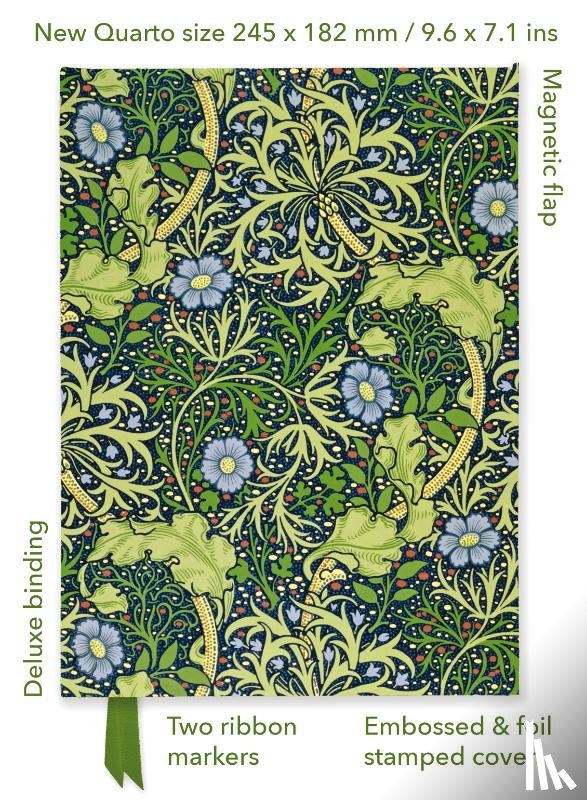 Flame Tree Studio - William Morris: Seaweed (Foiled Quarto Journal)