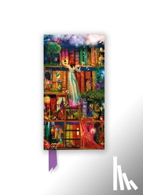 Flame Tree Studio - Aimee Stewart: Treasure Hunt Bookshelves (Foiled Slimline Journal)