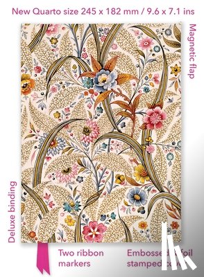 Flame Tree Studio - William Kilburn: Marble End Paper (Foiled Quarto Journal)
