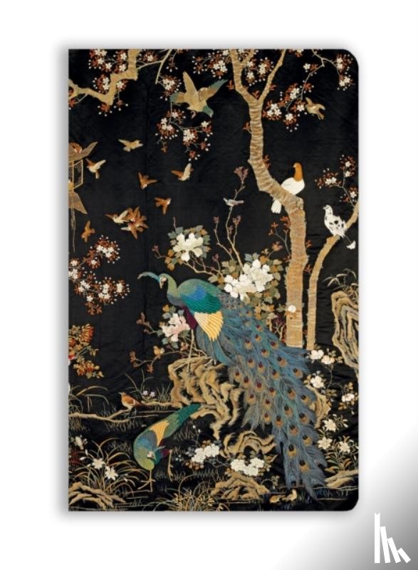 Flame Tree Studio - Ashmolean Museum: Embroidered Hanging with Peacock (Soft Touch Journal)
