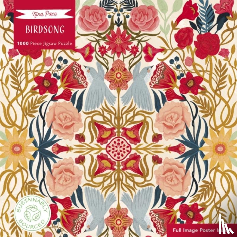 Flame Tree Studio - Adult Sustainable Jigsaw Puzzle Nina Pace: Birdsong
