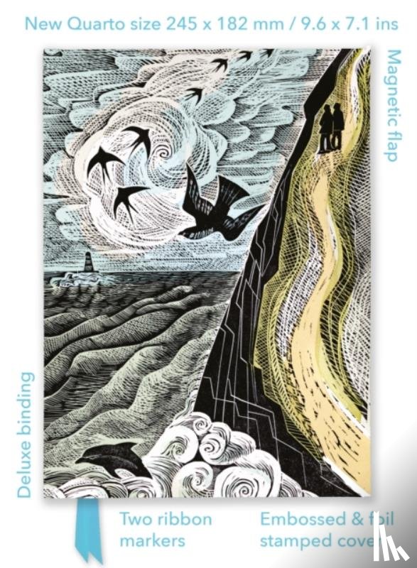 Flame Tree Studio - Angela Harding: Cornish Path (Foiled Quarto Journal)