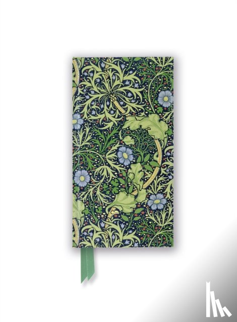Flame Tree Studio - William Morris: Seaweed (Foiled Slimline Journal)