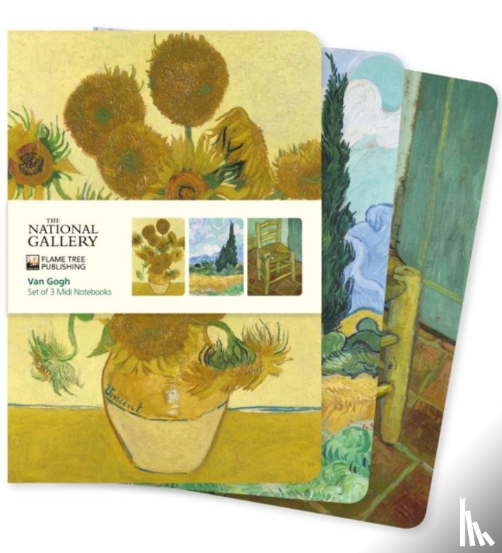 Flame Tree Studio - National Gallery: Van Gogh Set of 3 Midi Notebooks