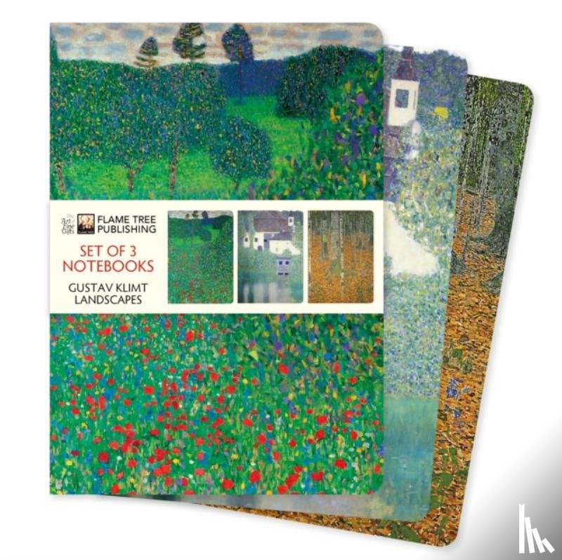Flame Tree Studio - Gustav Klimt: Landscapes Set of 3 Standard Notebooks
