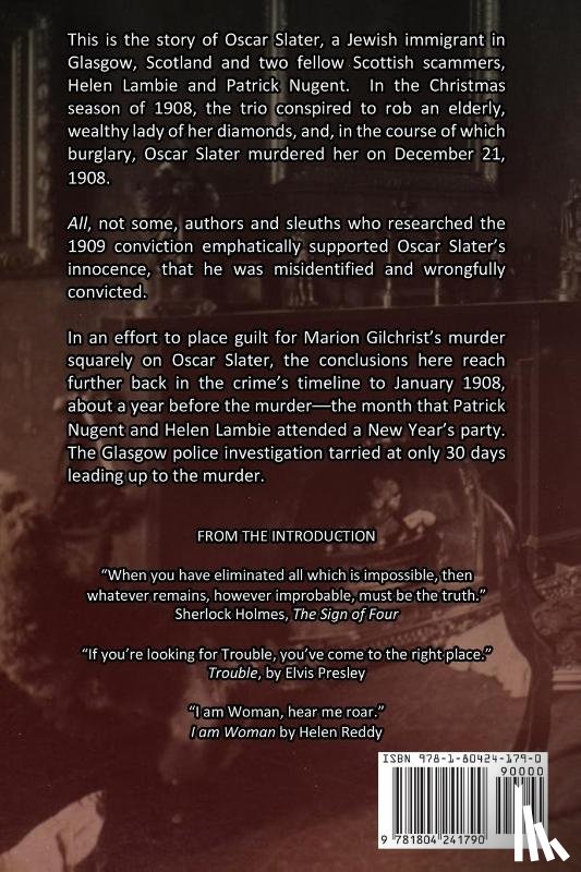 Rossini, Brenda - Oscar Slater - A Killer Exposed