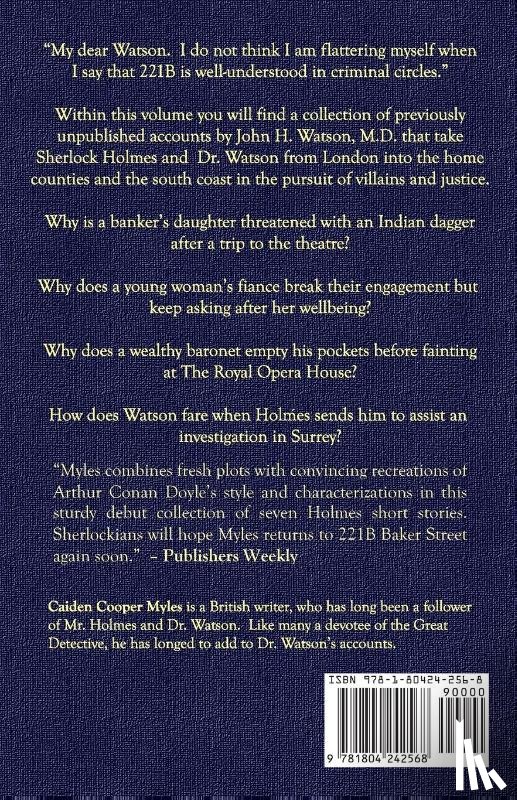 Myles, Caiden Cooper - The Further Memoirs of Sherlock Holmes