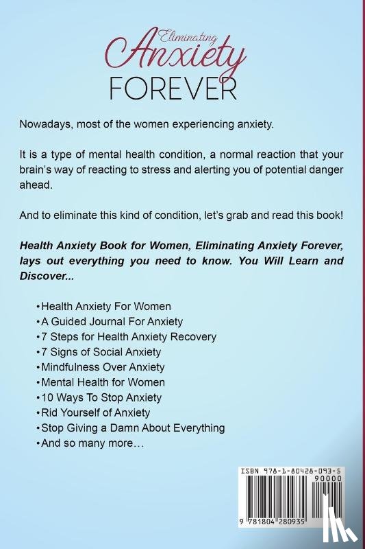 Barton, Crystal - Health Anxiety Book For Women