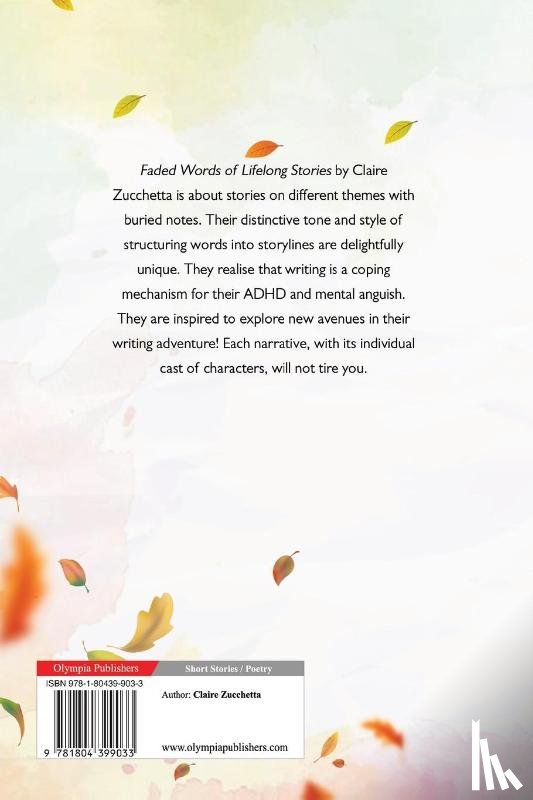 Zucchetta, Claire - Faded Words of Lifelong Stories