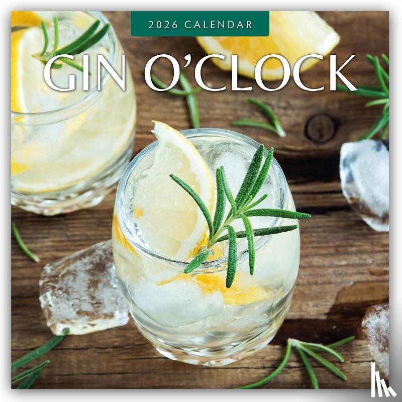 Red Robin - Gin O'clock 2026 Square Wall Calendar