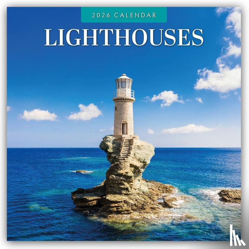 Red Robin - Lighthouses 2026 Square Wall Calendar