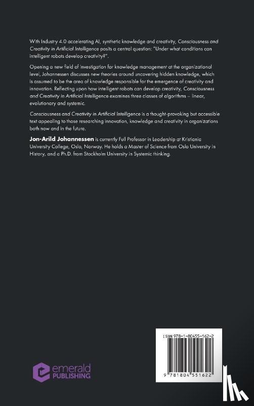 Johannessen, Jon-Arild (Kristiania University College - Consciousness and Creativity in Artificial Intelligence