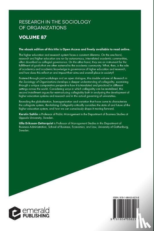  - Revitalizing Collegiality