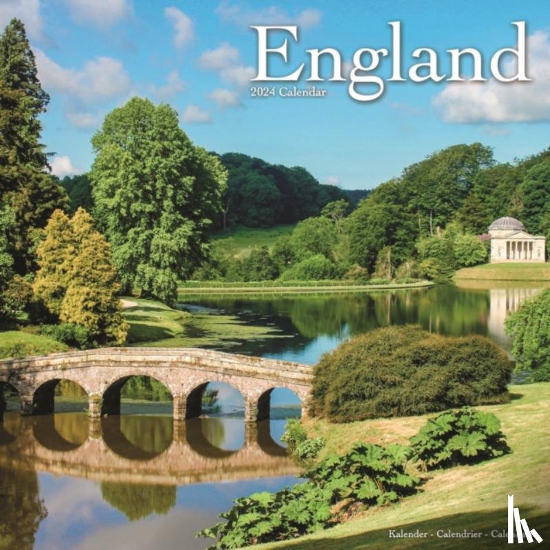 Avonside Publishing Ltd - England Calendar 2024 Square Travel Wall Calendar - 16 Month