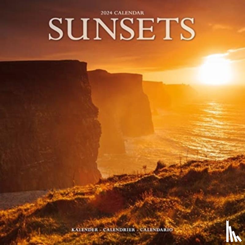 Avonside Publishing Ltd - Sunsets Calendar 2024 Square Travel Wall Calendar - 16 Month