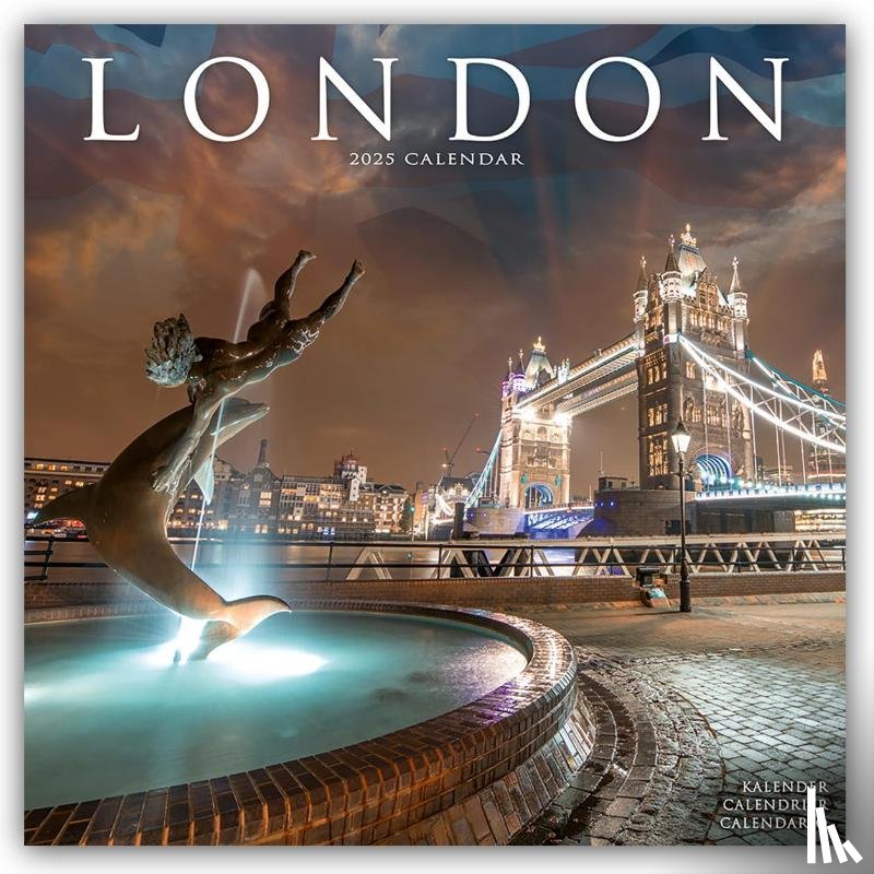 Avonside Publishing Ltd - London Calendar 2025 Square Travel Wall Calendar - 16 Month