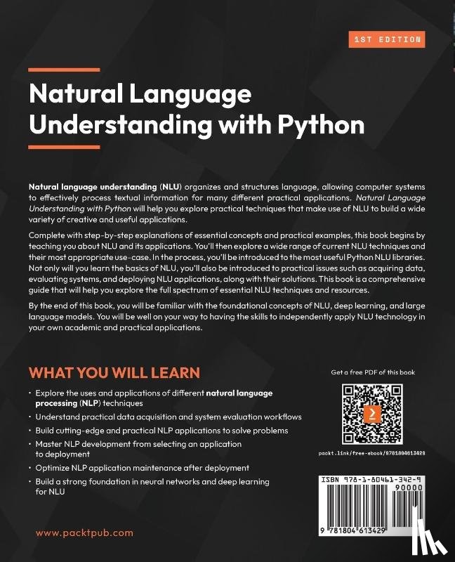 Dahl, Deborah A. - Natural Language Understanding with Python