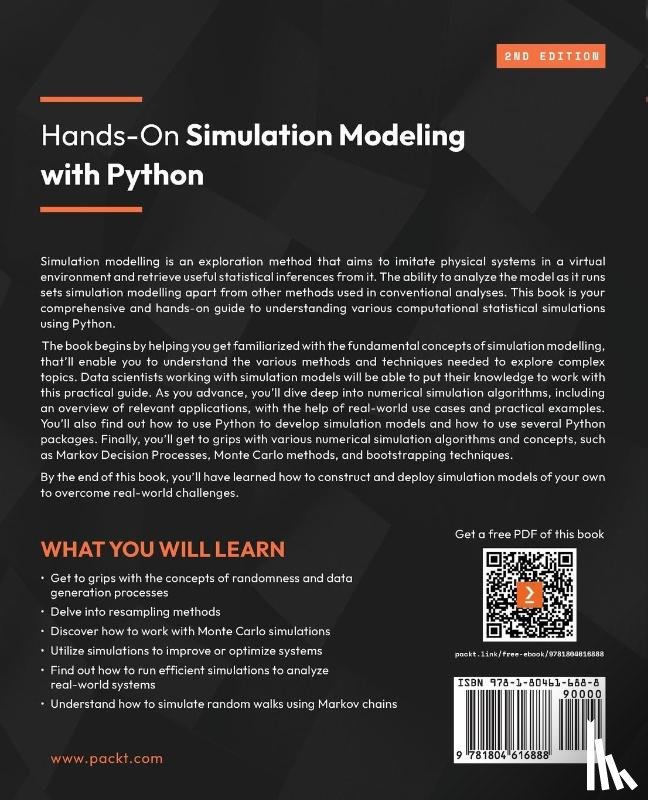 Ciaburro, Giuseppe - Hands-On Simulation Modeling with Python - Second Edition
