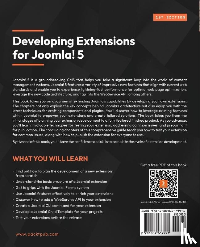 Cámara Mora, Carlos M - Developing Extensions for Joomla! 5