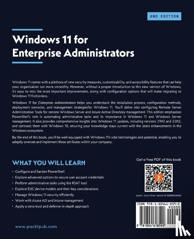 Singer, Manuel, Stokes, Jeff, Miles, Steve - Windows 11 for Enterprise Administrators - Second Edition