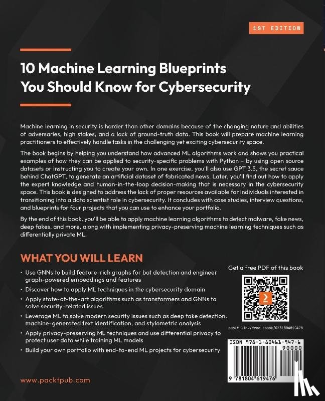 Oak, Rajvardhan - 10 Machine Learning Blueprints You Should Know for Cybersecurity
