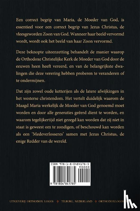 Maximovitch, John - De Orthodoxe Verering van Maria ‘De Theotokos’