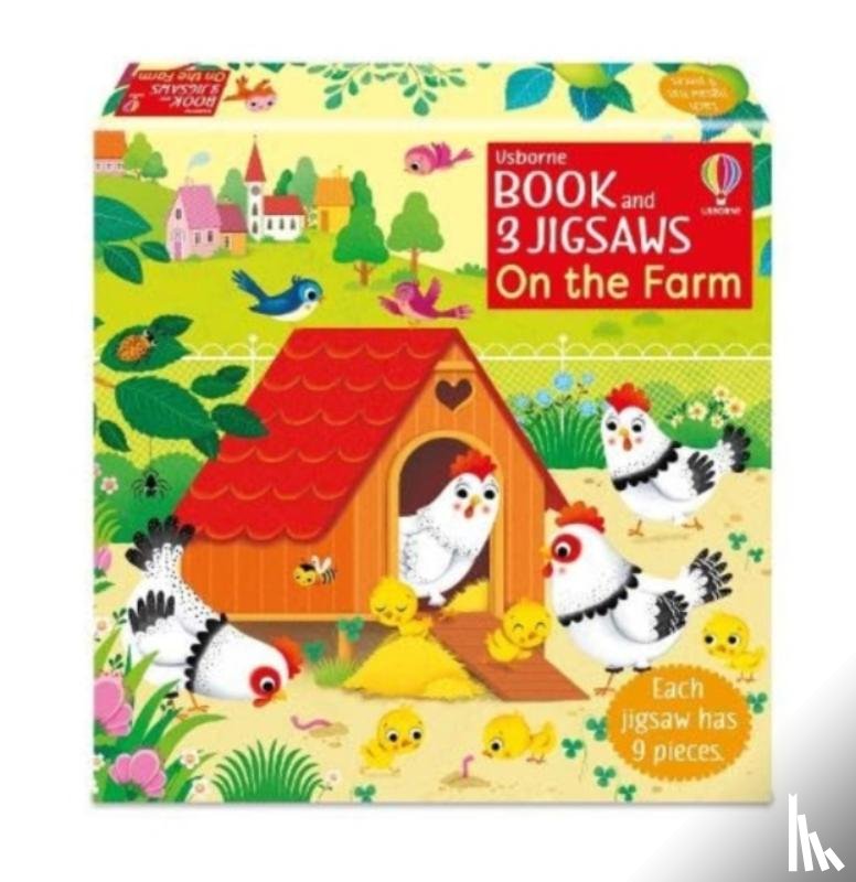 Taplin, Sam - Usborne Book and 3 Jigsaws: On the Farm