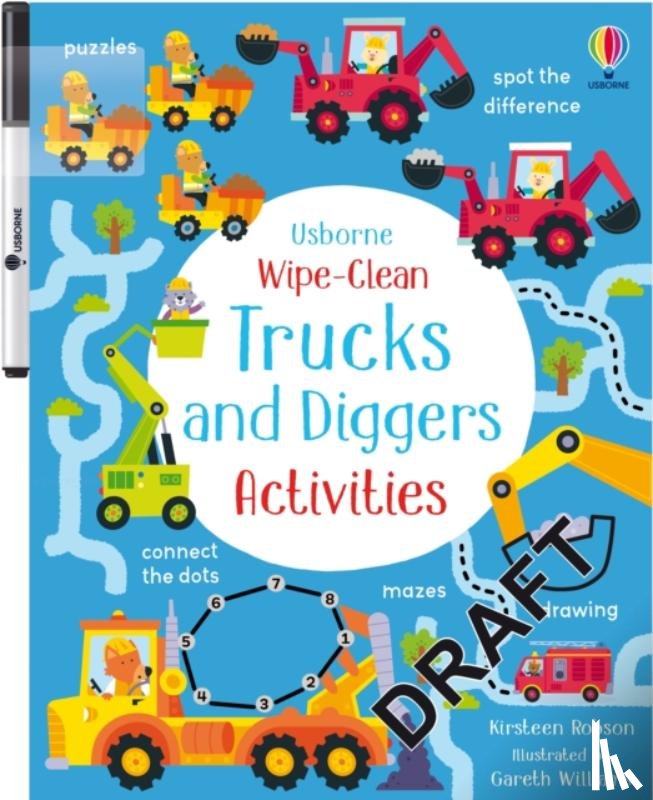 Robson, Kirsteen - Wipe-Clean Trucks and Diggers Activities